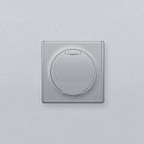 Розетка з кришкою, з заземленням, гвинтові контакти, колір сірий OneKeyElectro (серія Florence), фото 3