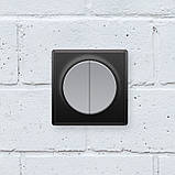 Вимикач подвійний, колір сірий OneKeyElectro (серія Florence) арт.1Е31501302, фото 4