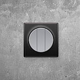 Вимикач потрійний OneKeyElectro сірий, фото 3