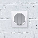 Вимикач потрійний OneKeyElectro сірий, фото 5