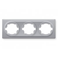 Рамка потрійна, сіра OneKeyElectro