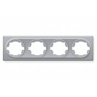 Рамка на 4 прилади, сіра OneKeyElectro