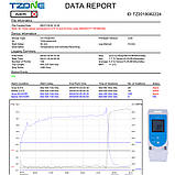 Реєстратор температури і вологості TZ-TempU03 (-30~+60°C; 0-85%) 32000 точок. PDF (ПЗ не потрібно) IP65, фото 10