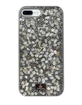 Чохол Diamond The Bling World Case для iPhone 7 Plus (02) Silver Stone срібний камінь
