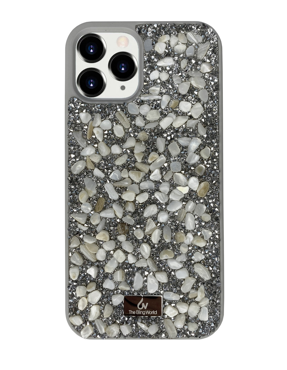 Чохол Diamond The Bling World Case для iPhone 12 Pro (06) Silver Stone срібний камінь