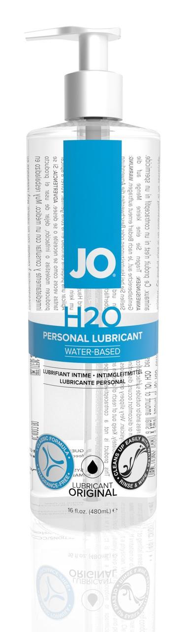 Мастило на водній основі System JO H2O ORIGINAL (480 мл) олійне та гладке, рослинне гліцерин