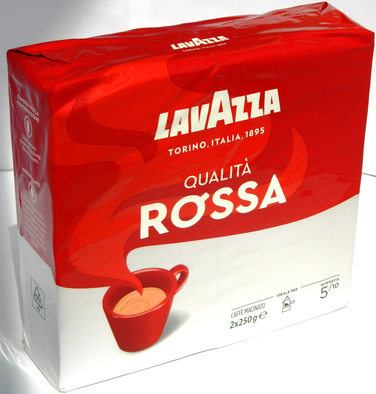 Кава Lavazza Qualita Rossa мелена, вакуумна брикет 2 шт. Х 250 г ІТАЛІЯ