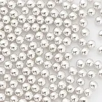 Посыпка кондитерская Зеркальные шарики серебро 3мм Италия 10 г