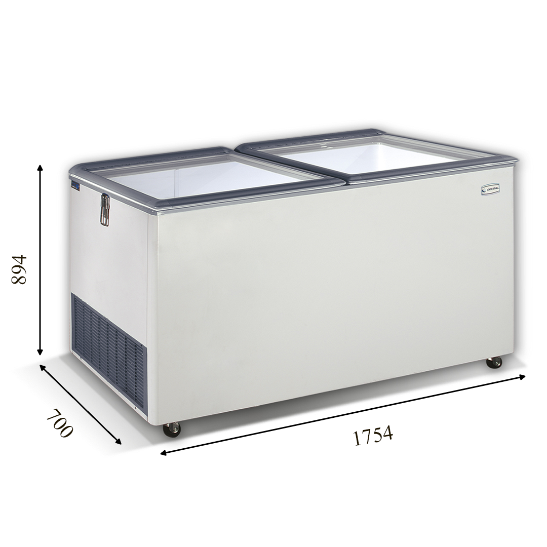 EKTOR 60 HGL (575 л) Морозильна скриня лар з відкидним прямим склом CRYSTAL S. A. Греція, фото 1