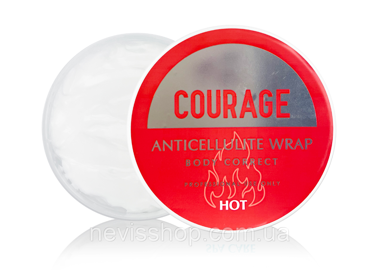 Антицелюлітне обгортання HOT anticellulite wrap body correct Courage 300 ml
