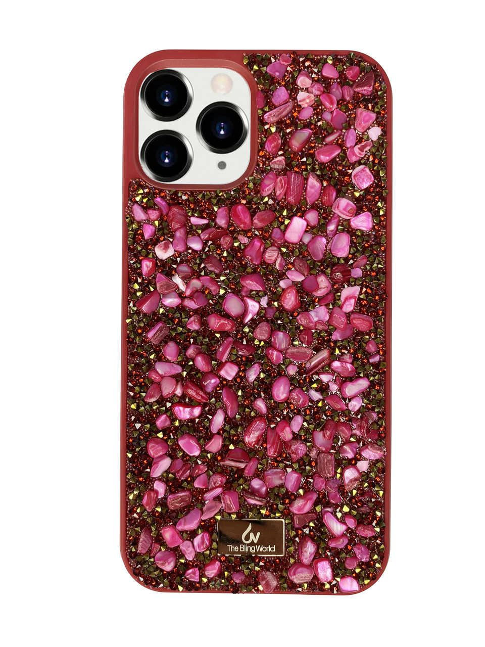 Чохол Diamond The Bling World Case для iPhone 12 Pro (07) Red Stone червоний камінь