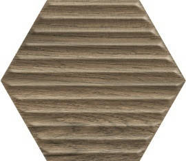 Paradyz Serene Brown Heksagon Struktura Rekt. 19,8х17,1