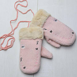 Рукавиця дів.с отвор. внутрішне хутро стрази, Jakosc Pierwsza (розмір M)