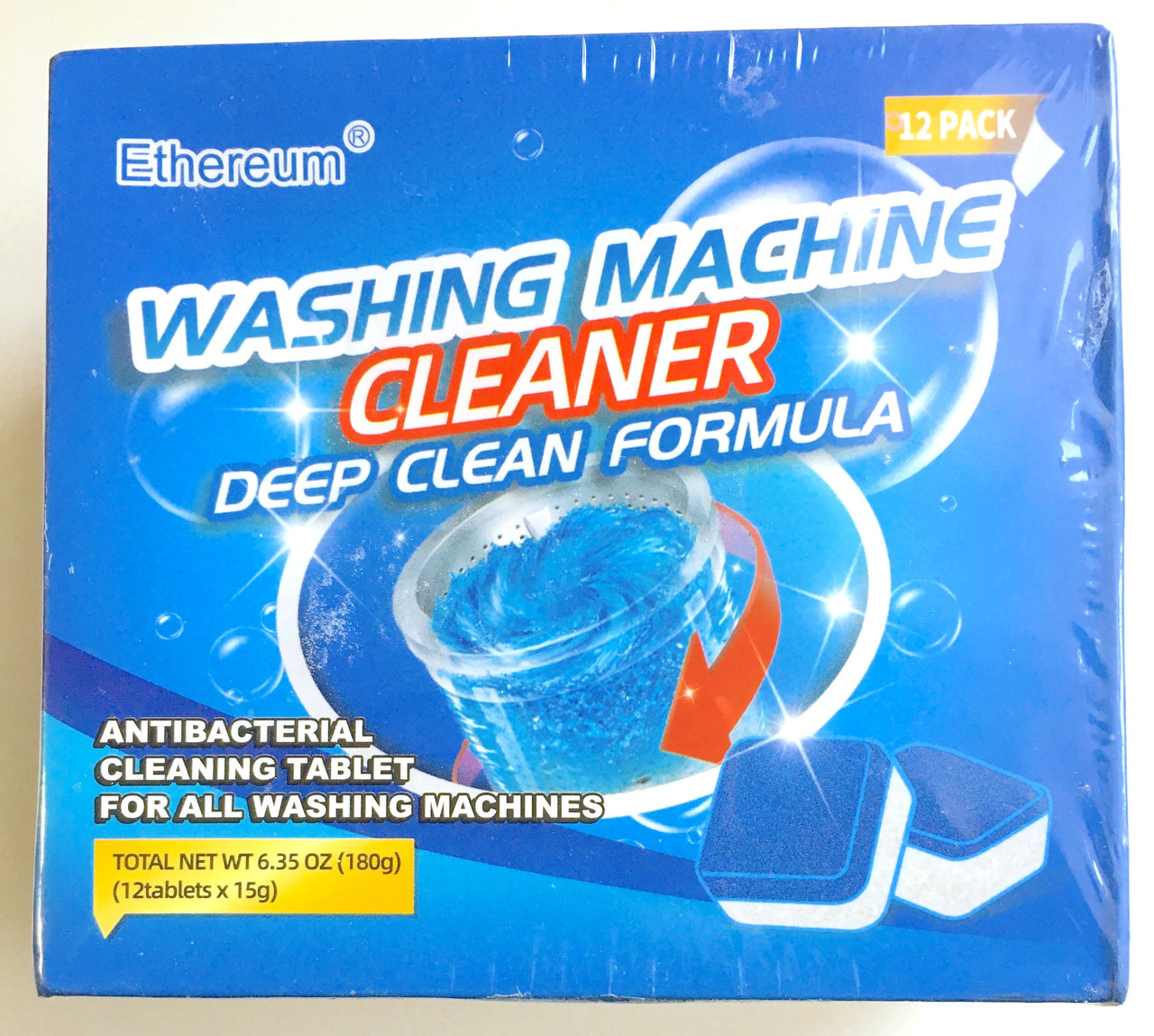 Антибактеріальний засіб очищення пральних машин Washing machine cleaner, таблетки для пральних машин