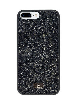 Чохол Diamond The Bling World Case для iPhone 7 Plus (05) Black Stone чорний камінь