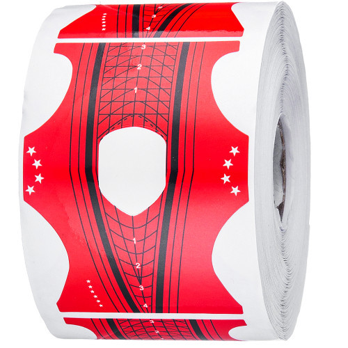 Форма для нарощування нігтів червона (300шт)