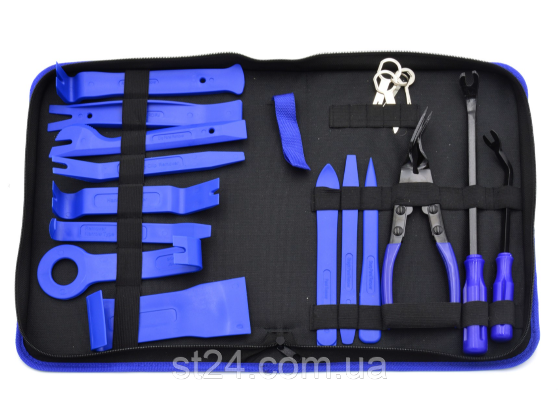 Набір знімачів універсальних оббивки і радіо 20 одиниць GEKO G02578, фото 1