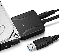 USB 3.0 UASP адаптер/конвертер для SATA HDD SSD до 10ТБ с блоком питания