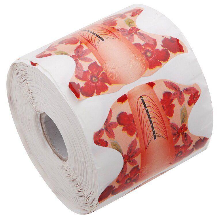 Форма для нарощування нігтів овальна(квітка) 300штук.