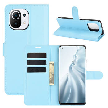 Чохол-книжка Litchie Wallet для Xiaomi Mi 11 Blue