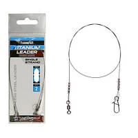Повідець Fishing ROI титановый 20см 12кг (2шт/уп)