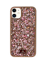 Чехол Diamond The Bling World Case для iPhone 11 (06) Rose Stone розовый камень