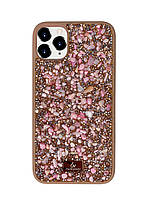 Чехол Diamond The Bling World Case для iPhone 11 Pro Max (06) Rose Stone розовый камень