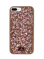 Чехол Diamond The Bling World Case для iPhone 8 Plus (06) Rose Stone розовый камень