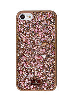 Чехол Diamond The Bling World Case для iPhone SE 2020 (06) Rose Stone розовый камень