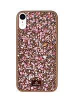 Чехол Diamond The Bling World Case для iPhone Xr (06) Rose Stone розовый камень