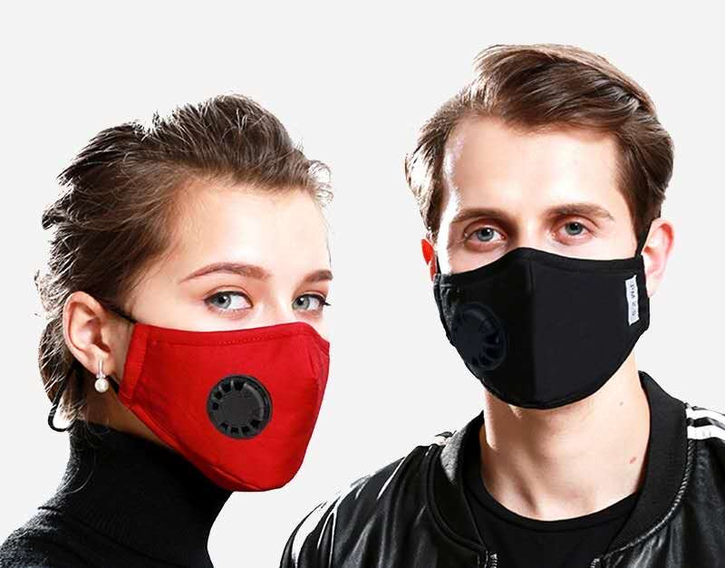 Маска-респіратор бавовняна з фільтром., фото 1