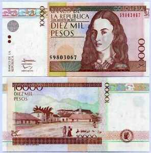 Товар закінчився Colombia Колумбія - 10000 Pesos 03.08. 2014 P. 453 UNC