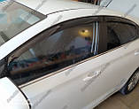 Дефлектори вікон Hyundai Starex 1998-2007 Вітровики Хюндай Старех, фото 4