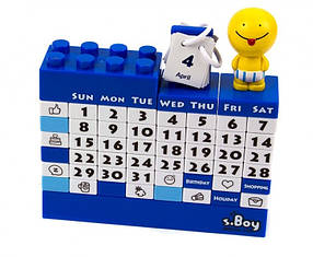 Дитячий Конструктор Календар пазл Синій