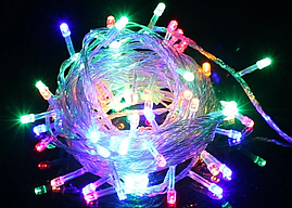 Новорічна Світлодіодна Гірлянда Нитка на Ялинку Внутрішня 100 LED Мульти пр/пр