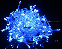 Новорічна Світлодіодна Гірлянда Нитка на Ялинку Внутрішня 100 LED Синій пр/пр
