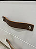 Ручка для меблів з натуральної шкіри "Смуга", шкіряна ручка для меблів у вигляді смуги, фото 4