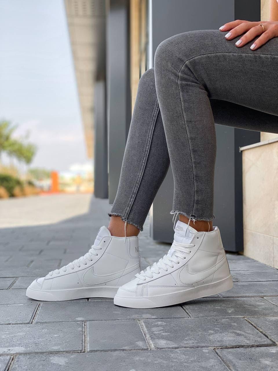 Кросівки жіночі Nike Blazer Mid Vintage білі найк блейзер вінтаж снікерси
