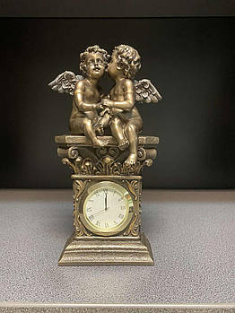 Настільний годинник Veronese Секрети ангелів із бронзовим покриттям 74559A4