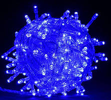 Новорічна Світлодіодна Гірлянда Нитка на Ялинку Внутрішня 400 LED Лампочок Синій пр/пр (26 м)