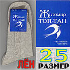 Шкарпетки чоловічі високі літо сітка р.25 беж під льон ТОП-ТАП Житомир НМЛ-06110, фото 3