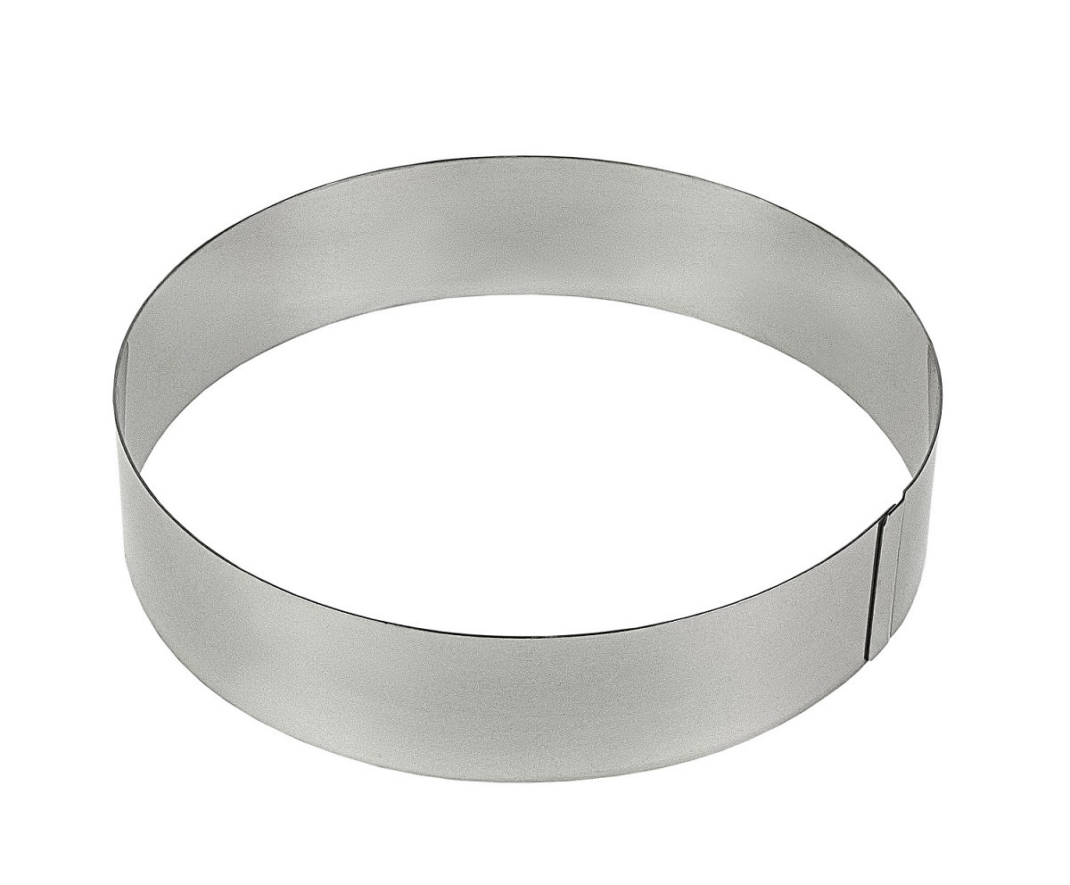 Форма кругла з нержавіючої сталі 20х4.5 см для випікання