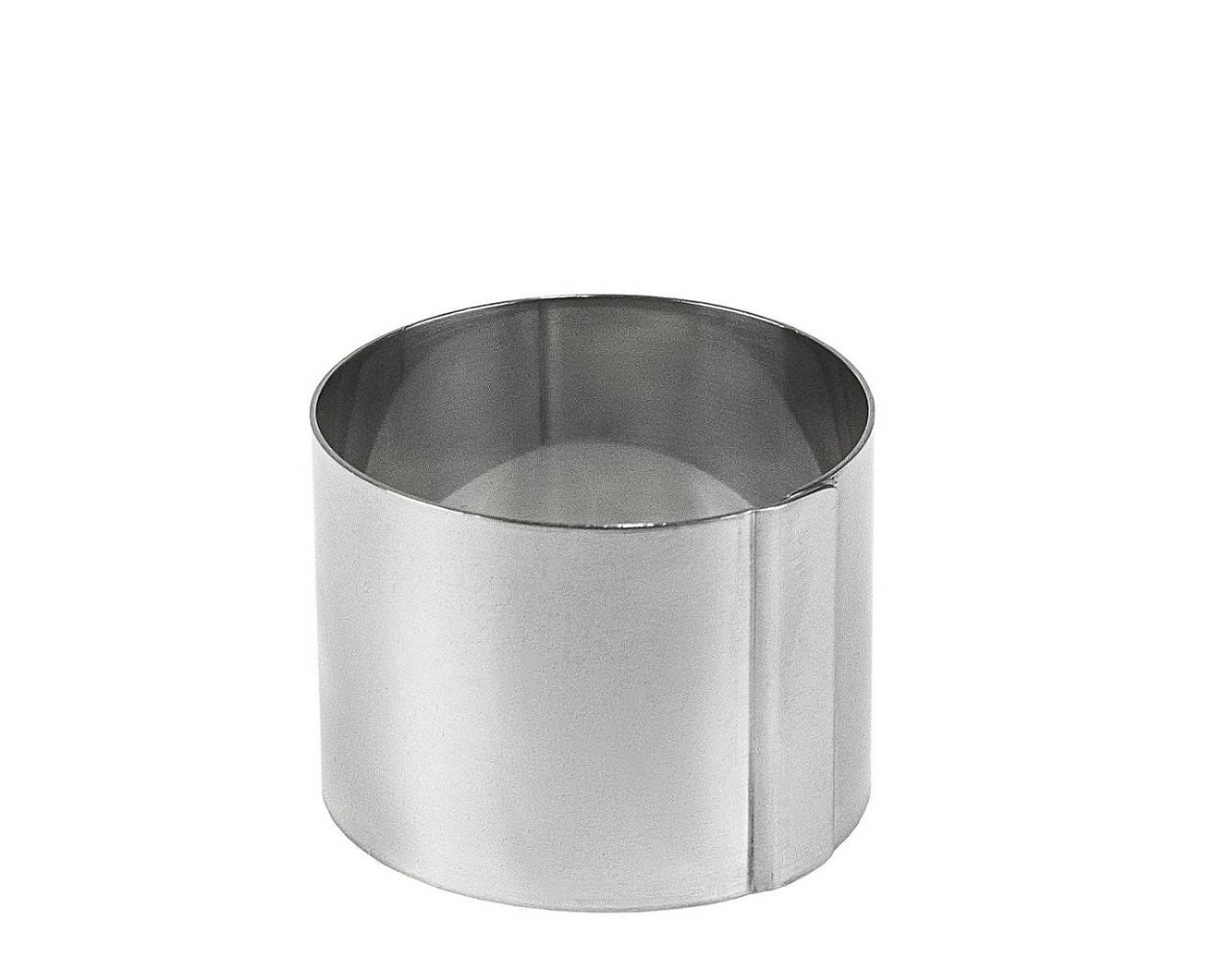 Форма кругла з нержавіючої сталі 8х6 см для випікання