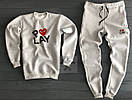 Спортивний кежуал костюм comme des garcons play cdg | логотип принт, фото 3