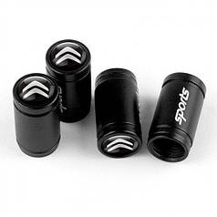 Ковпачки на ніпель для Сітроен Alitek Sports Black Citroen, 4 шт.