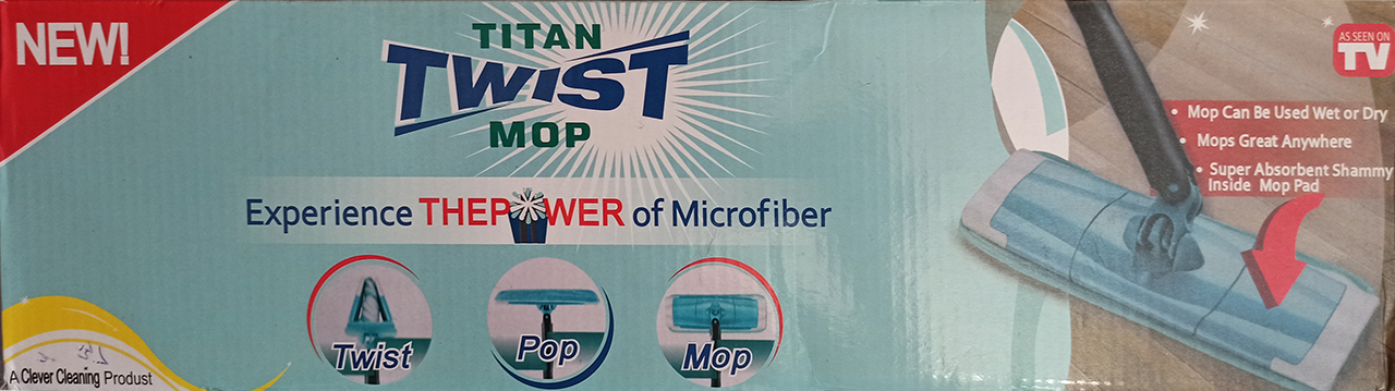 Швабра для сухой и влажной уборки с отжимом Titan Twist Mop - фото 9 - id-p1486126447