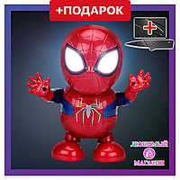 Танцующий робот игрушка Человек-Паук с подсветкой. Dance Hero Spider-Man