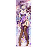 Дакiмакура 150х50 см  Се Цін Геншин Удар Genshin Impact Keqing Подушка зі знімною навол обнімашка аніме, фото 3