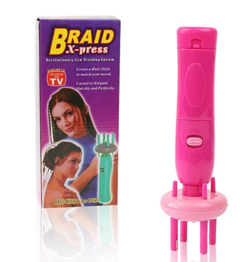 Електрична машинка пристрій для плетіння косичок Braid X-press