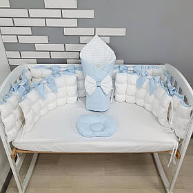 Набір постільної білизни в дитяче ліжечко: ковдра трансфомируется у конверт на виписку